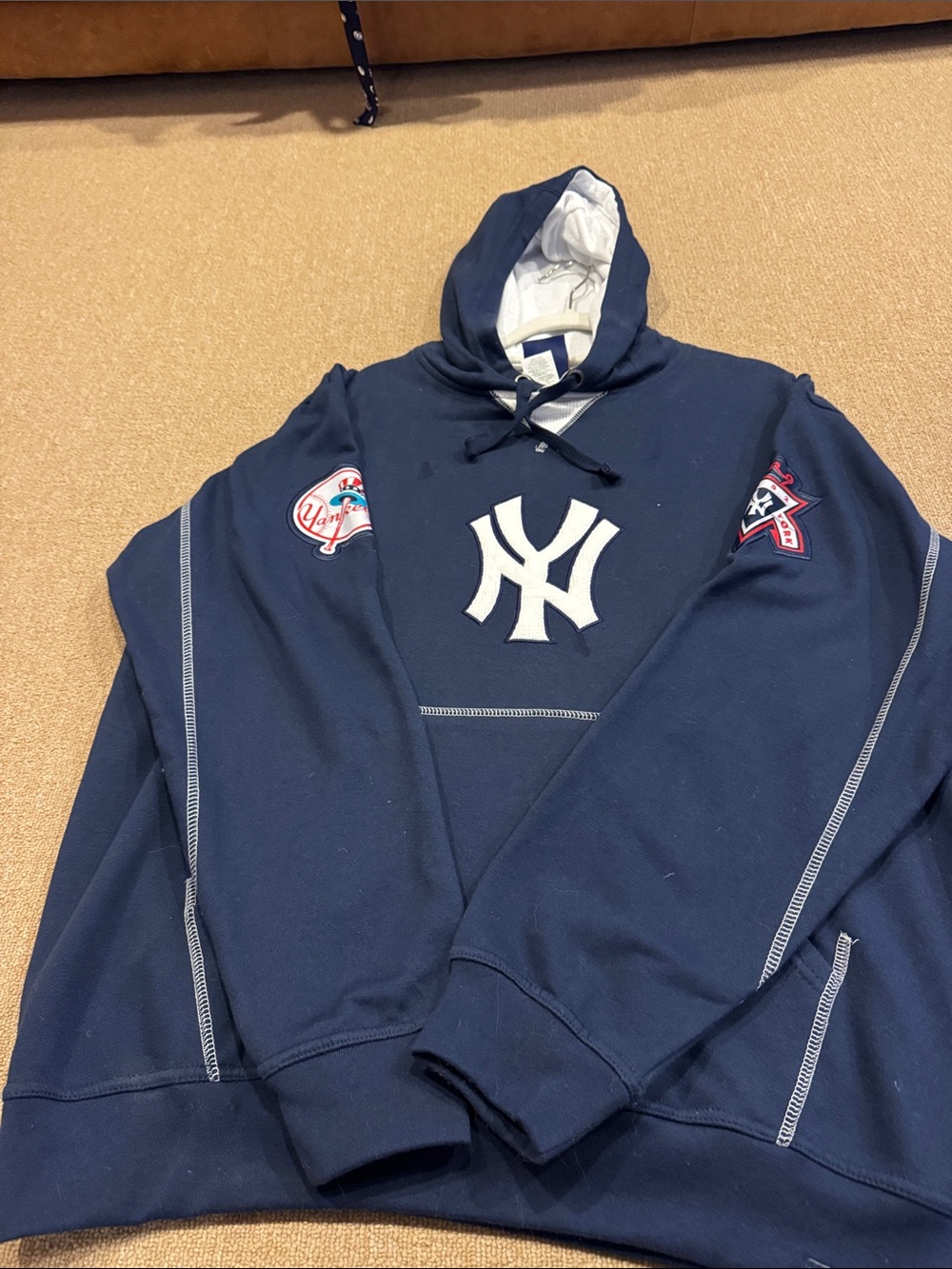 Majestic New York Yankees Cooperstown Collection Navy Blue Hoodie